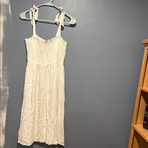 Lulu's White Midi Dress